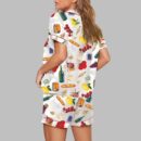 Wine Food Print Pajama Set