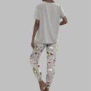 Winey Snowman Casual Pajama Set For Women