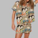 Woman Yelling at a Cat Japanese Meme Pajama Set