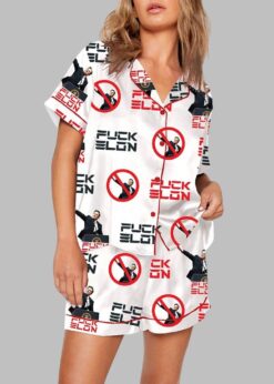 Women's Anti Elon Musk Pajama Set