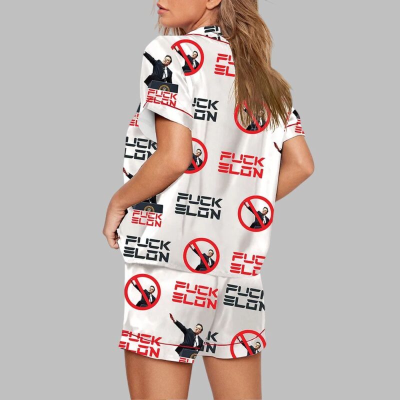 Women's Anti Elon Musk Pajama Set - Image 3