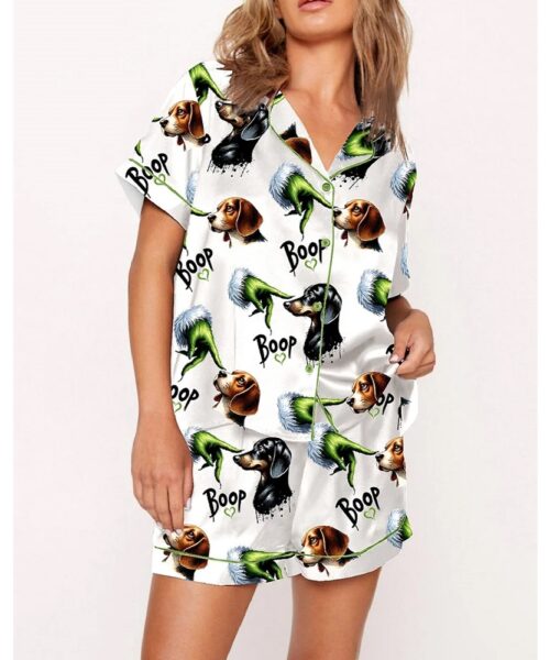 Women's Christmas Boop Dog Pajama Set