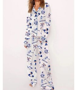Women's Dodgers Baseball Shotime Pajama Set