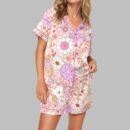 Womens Floral Pajama Set