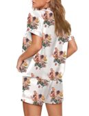 Womens Flowers Pajama Set