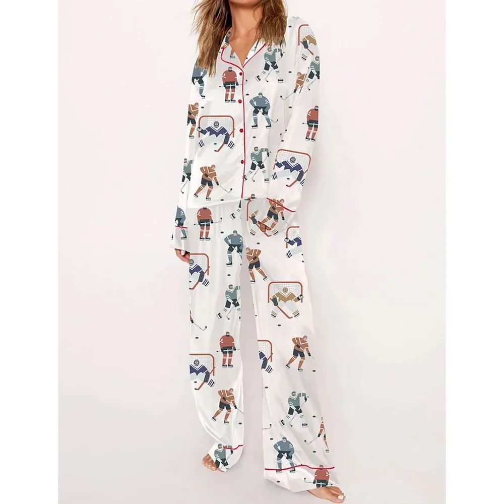 Women's Hockey Player Pajama Set - Image 2