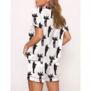Women's Jumping Musk Print Pajama Set