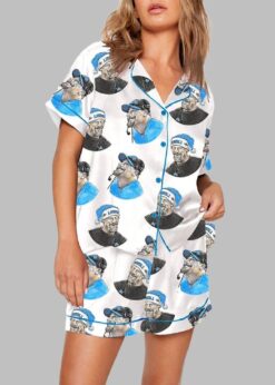 Women's Lions Football Pajama Set