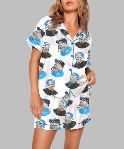 Women's Lions Football Pajama Set