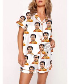 Women's Luigi Mangione Print Pajama Set