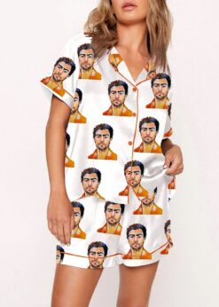 Women's Luigi Mangione Print Pajama Set