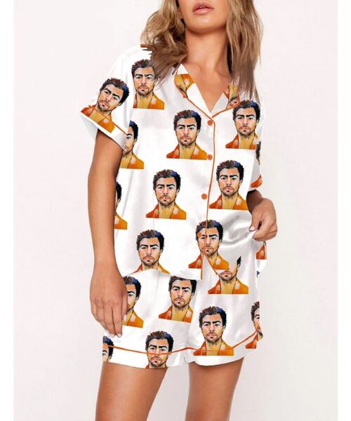 Women's Luigi Mangione Print Pajama Set