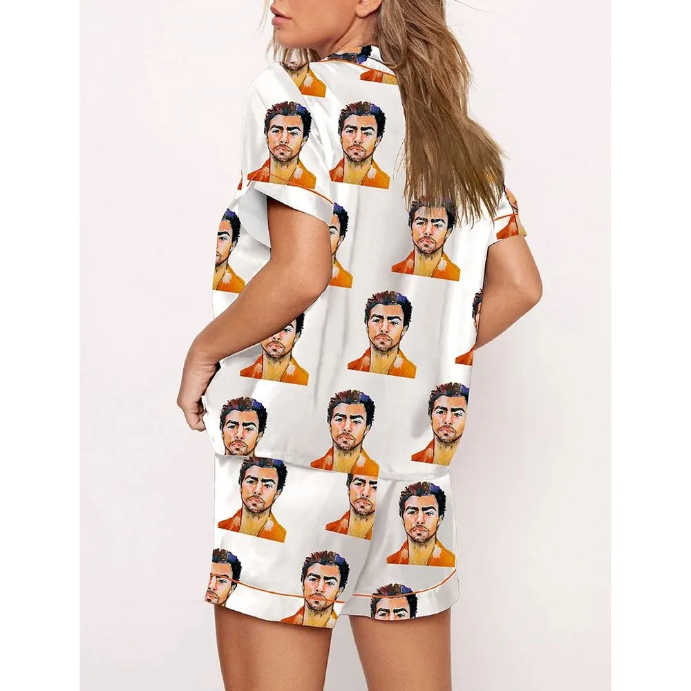 Women's Luigi Mangione Print Pajama Set - Image 2
