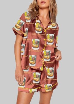 Women's Old Fashioned Cocktail Pajama Set