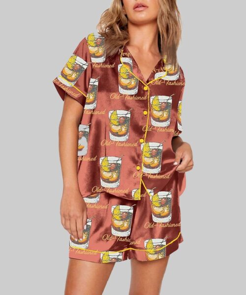 Women's Old Fashioned Cocktail Pajama Set
