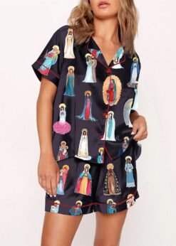 Women's Our Lady of Guadalupe Catholic Home Pajama Set