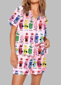 Womens Queen Elizabeth II Rainbow Pajama Set
