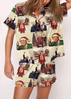 Women's Trump Christmas Pajama Set