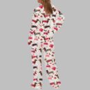 Women's Valentine Dachshund Dog Pajama Set