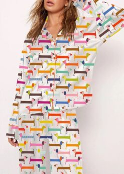 Women's Watercolor Dachshund Pajama Set