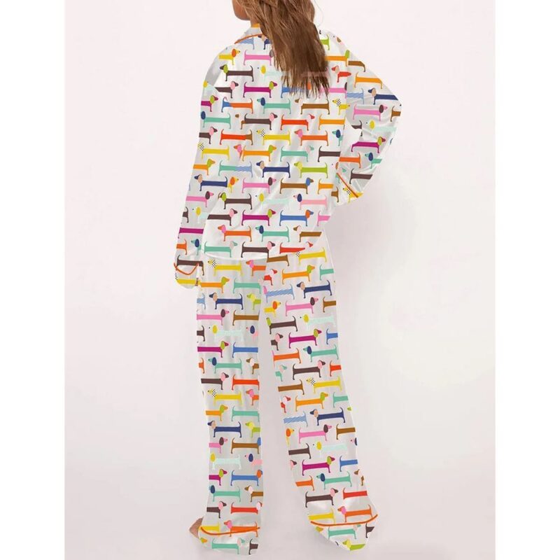 Women's Watercolor Dachshund Pajama Set - Image 3