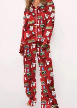 Women's White Christmas Pajama Set