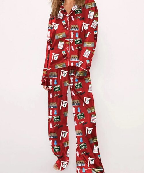 Women's White Christmas Pajama Set