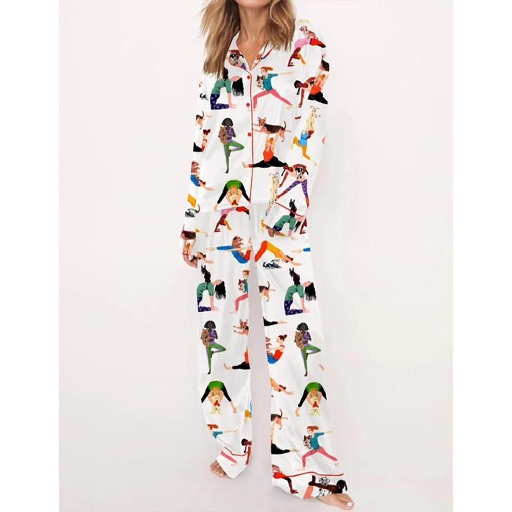 Yoga Mom Pajama Set For Women - Image 3