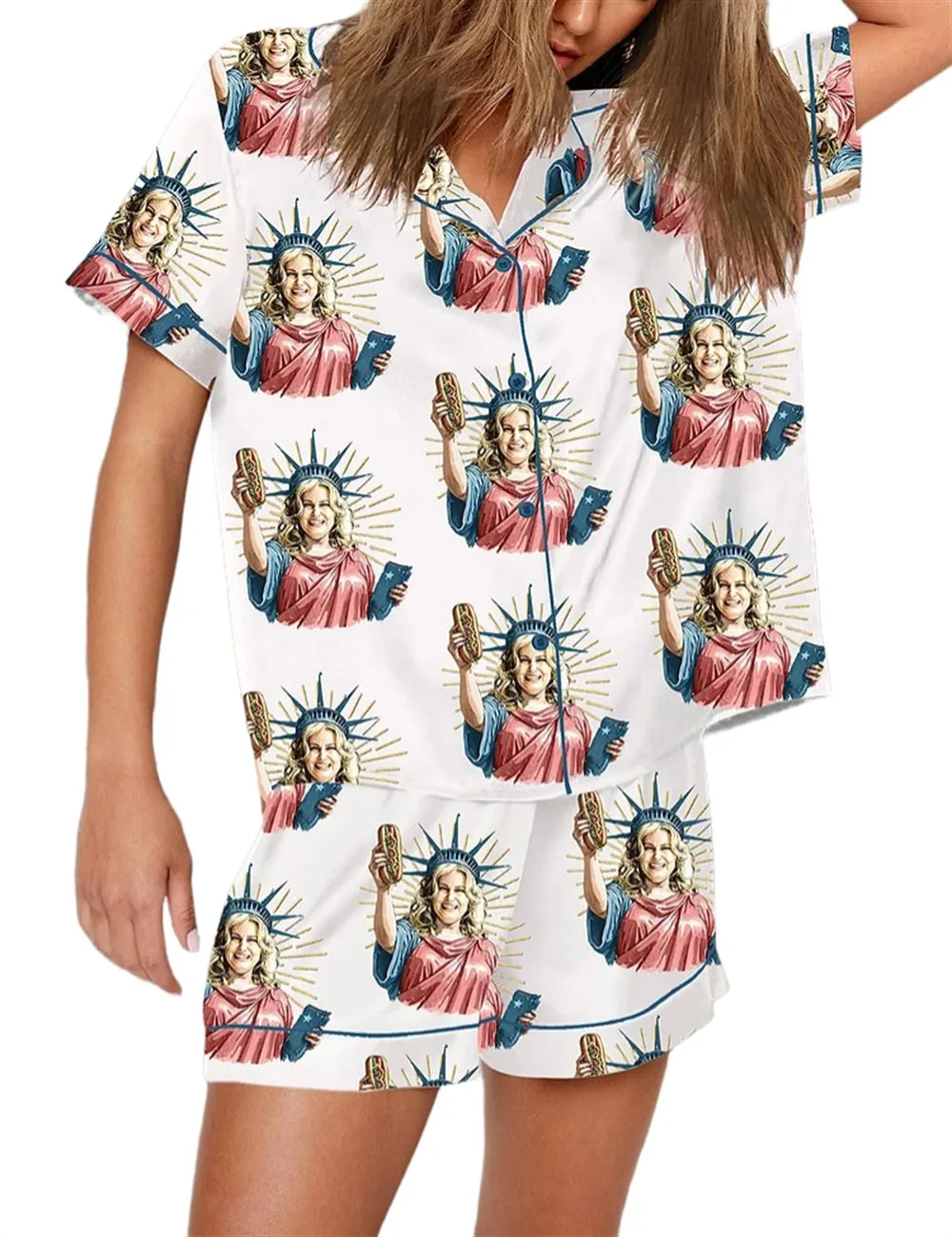 You Look Like the 4th Of July Movie Meme Pajama Set - Image 3