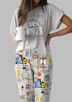 You've Got Mail Casual Pajama Set For Women