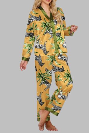 Zebra Long Sleeve Pajama Set