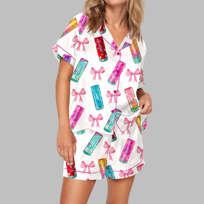 Summer Energy Drink Satin Pajama Set