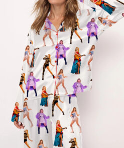 Eras Tour Miami New Outfits Satin Pajama Set For Women