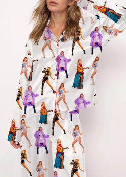 Eras Tour Miami New Outfits Satin Pajama Set For Women