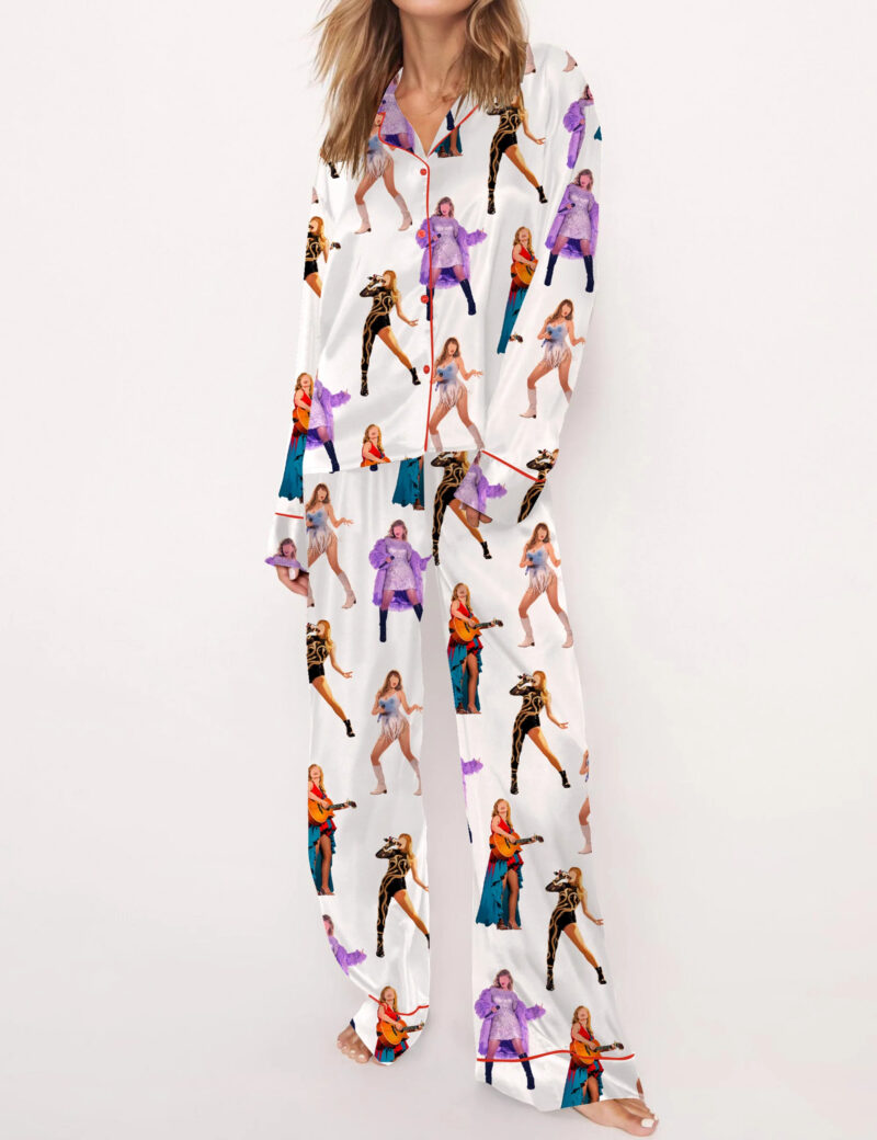Music Tour New Outfits Satin Pajama Set For Women - Image 2