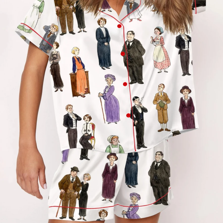 Abbey Movie Silk Satin Pajama Set For Women