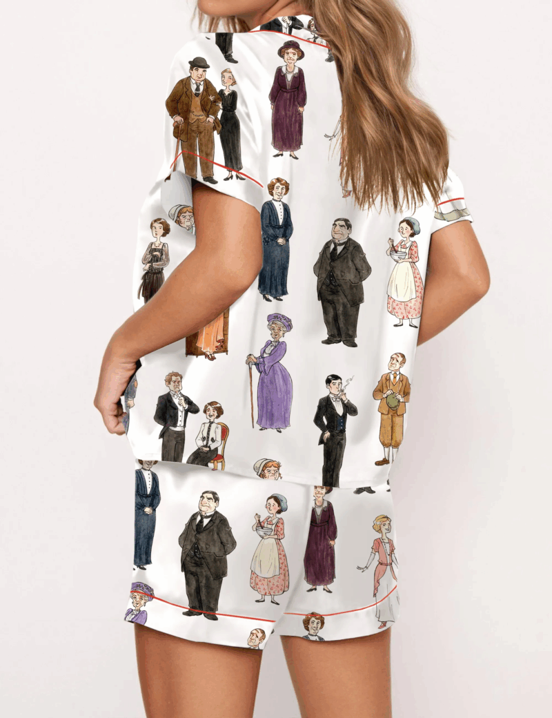 Abbey Movie Silk Satin Pajama Set For Women