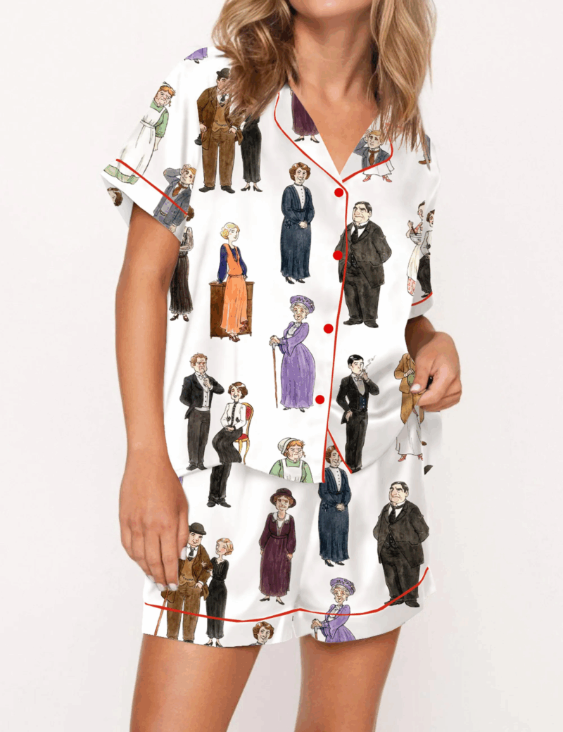 Abbey Movie Silk Satin Pajama Set For Women