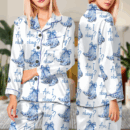 Am I Ok Silk Satin Pajamas Set For Women