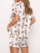 Apres Ski Martini Silk Satin Pajama Set For Women