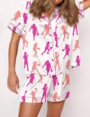 Basketball Satin Pajama Set For Women