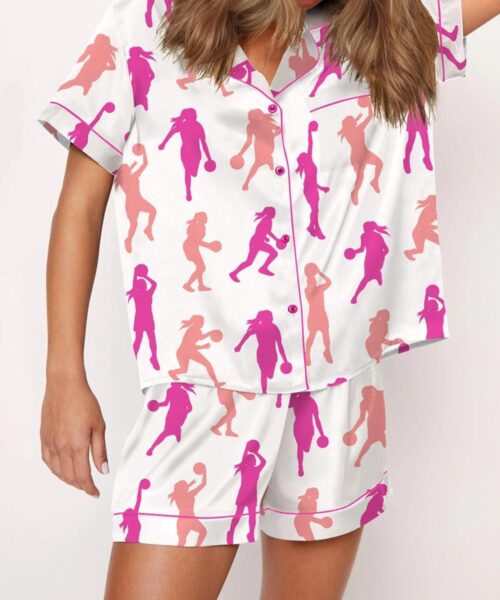 Basketball Satin Pajama Set For Women