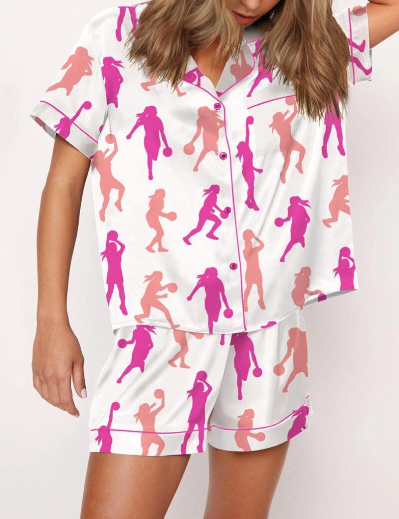 Basketball Satin Pajama Set For Women