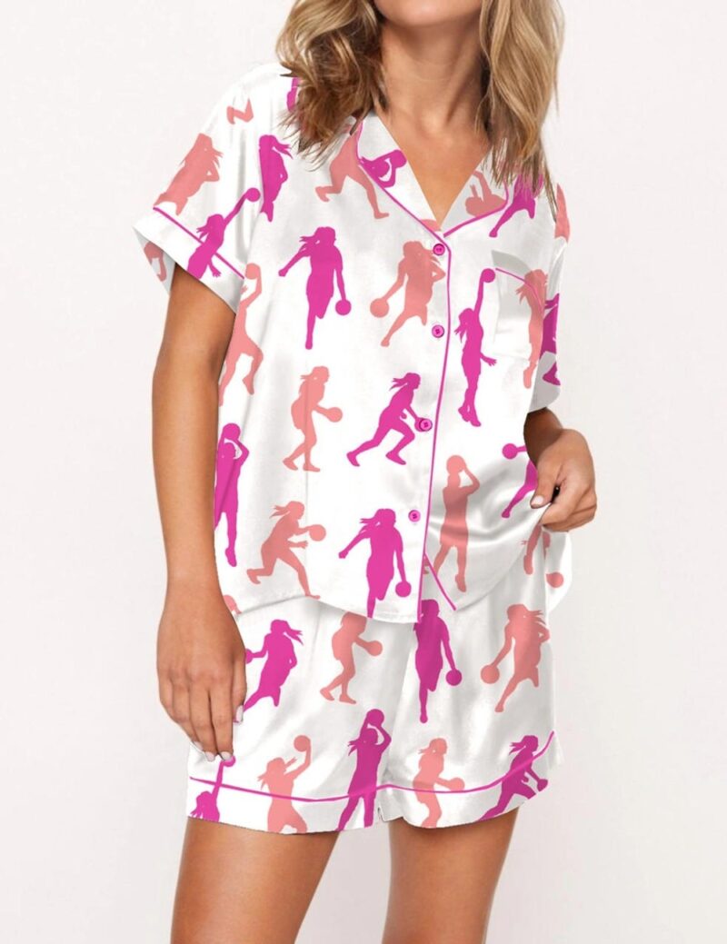 Basketball Satin Pajama Set For Women