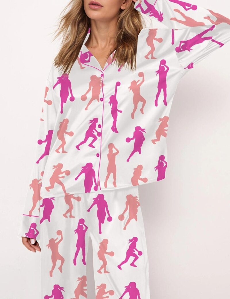 Basketball Satin Pajama Set For Women