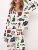 Christmas Classics Silk Satin Pajama Set