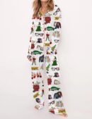 Christmas Classics Silk Satin Pajama Set