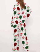 Christmas Pickleball Silk Satin Pajama Set For Women