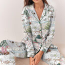Coquette Christmas Satin Pajamas Set For Women