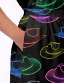 Cowgirl Hat Party Silk Satin Pajama Set For Women